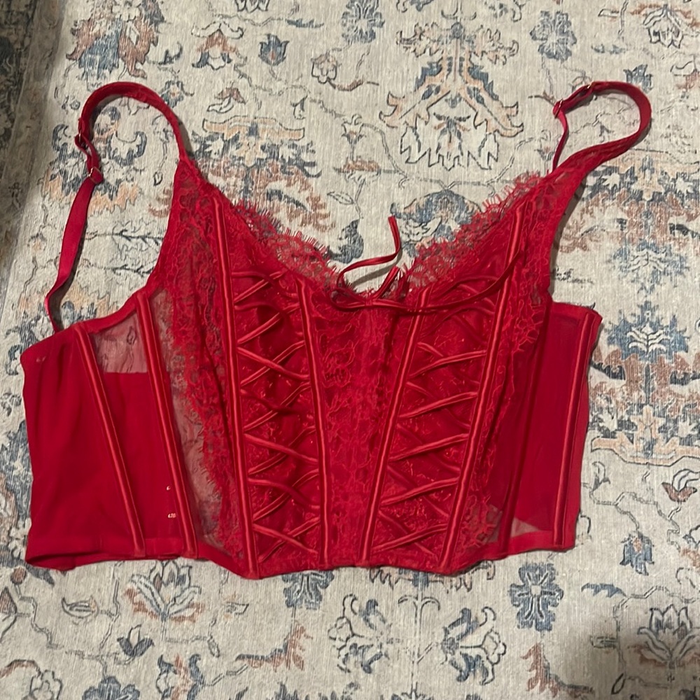 Red Victoria’s Secret corset